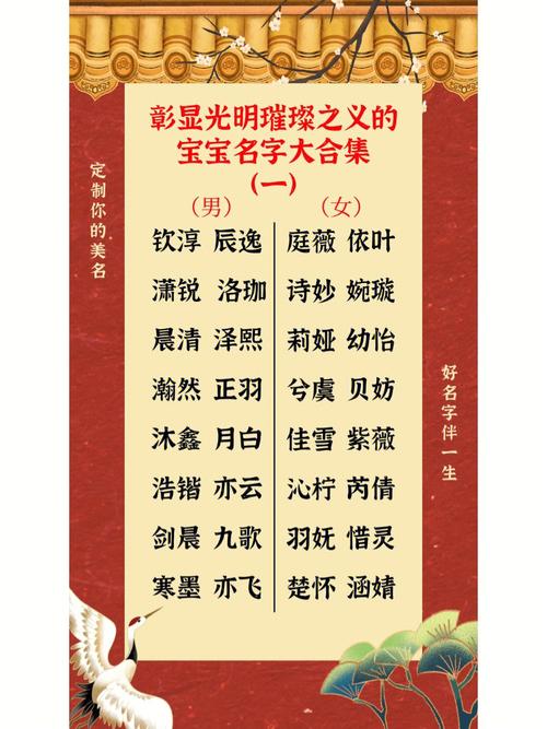 女孩含璠的名字大合集