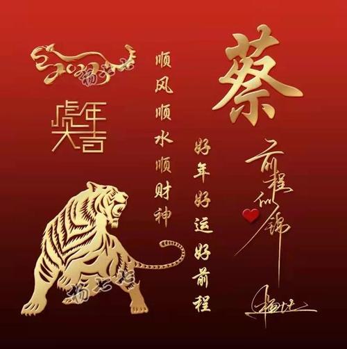 虎年蔡姓男孩大气响亮的名字