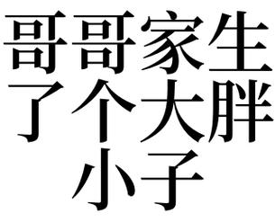 梦见一个大胖小子