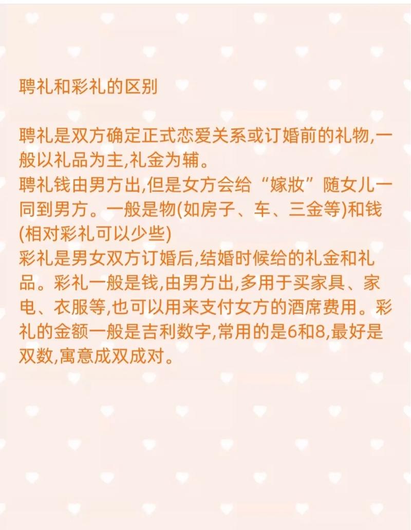 订婚前聘礼 订婚前聘礼和结婚彩礼的区别