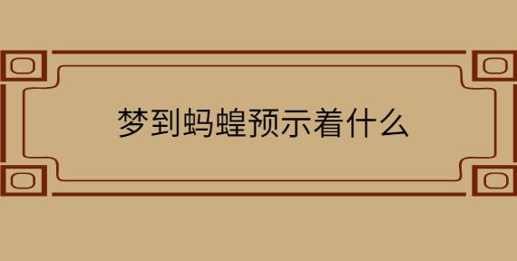 梦见蚂蝗是什么意思