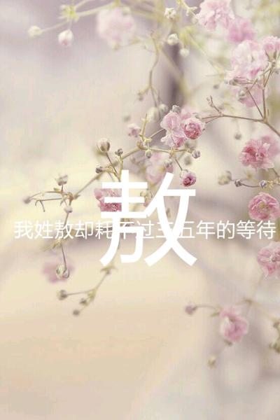 姓敖的文艺的名字