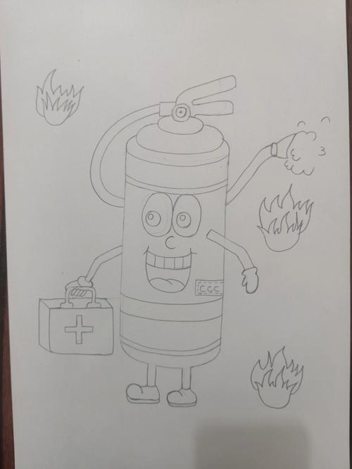 梦见灭火器、消防器