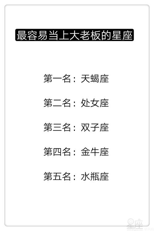 什么星座最适合当富翁