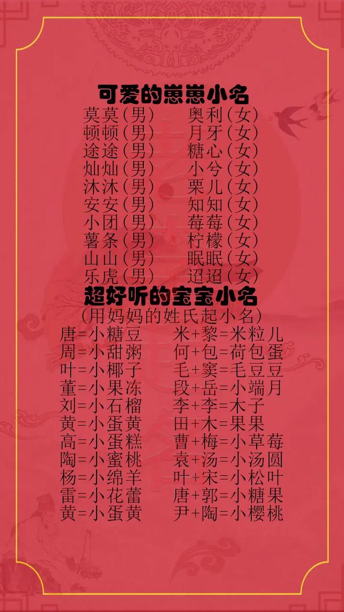 2023过年期间出生的宝宝小名怎么取才合适