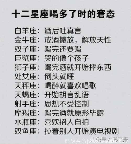 12星座的尴尬瞬间