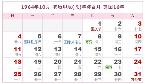 1964是什么命_1964年属相查询表