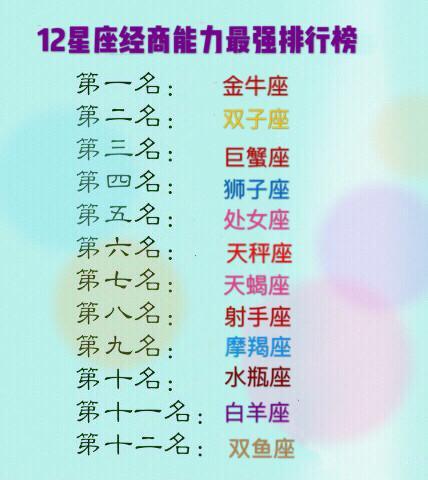 能掐会算,独具慧眼,能力过人的三星座