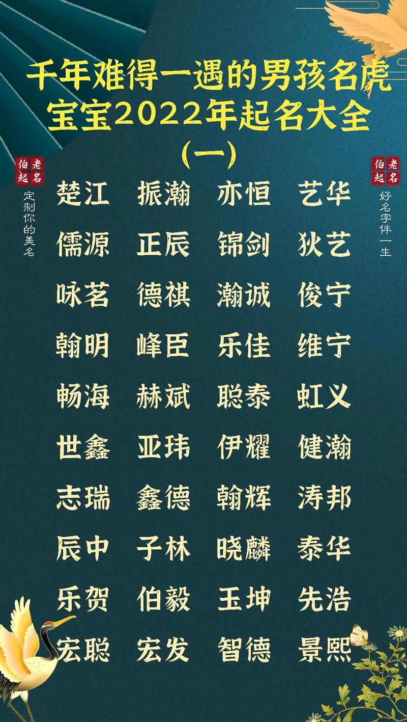 男宝宝起名好名字大全
