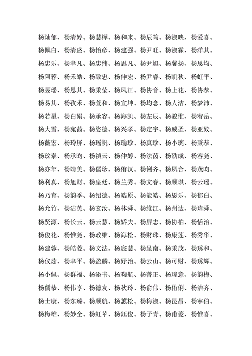 杨姓女孩名字寓意好的三个字名怎么取名比较好听