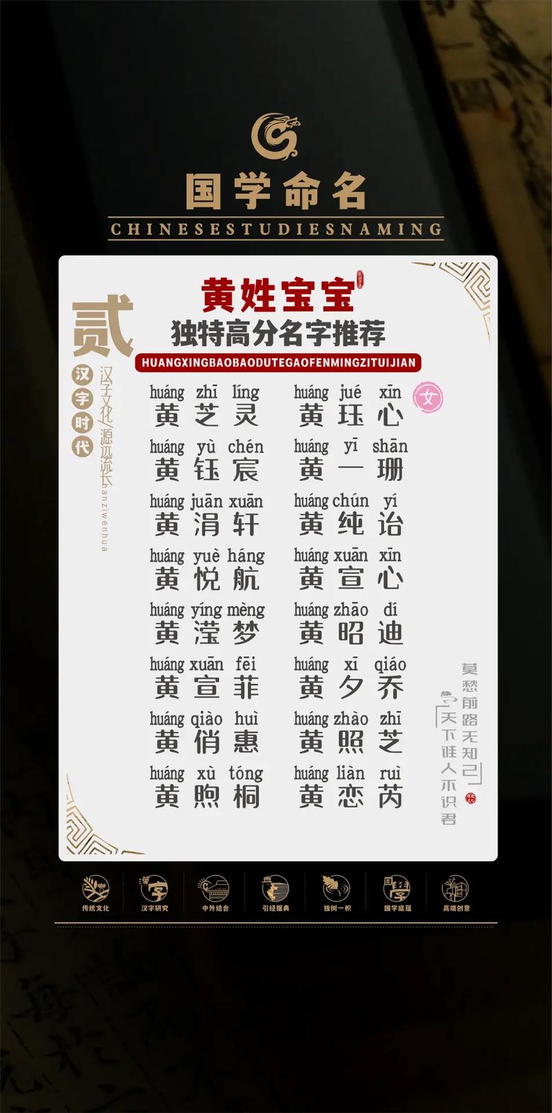 属鼠的黄姓男宝宝名字