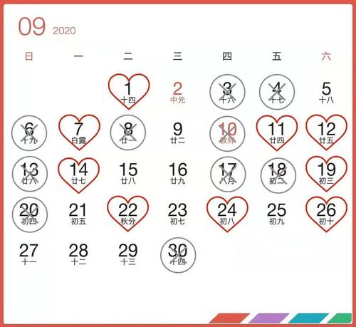 2020年9月有哪几天结婚是非常的合适的?