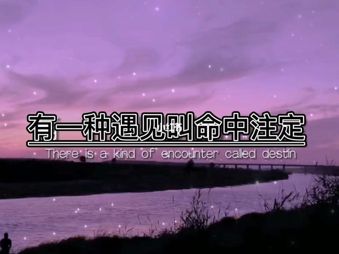 遇到你有一种命中注定的感觉