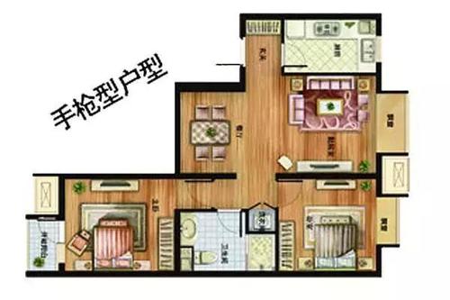 手枪户型风水破解