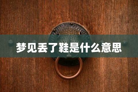梦见旅游鞋子丢了