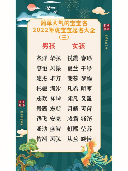 虎年赵姓男孩大气响亮的名字