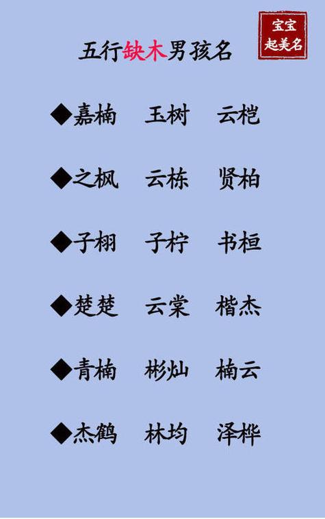 姓房的虎宝宝男孩名字五行缺木