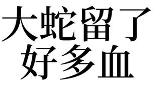 梦见蛇血