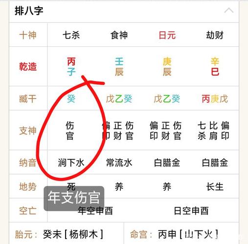 年干伤官有何含义