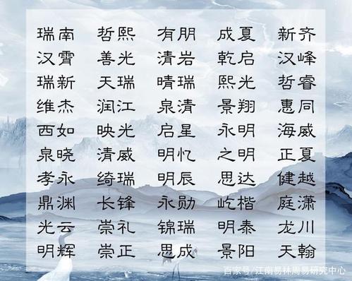 男孩名字大全2020属鼠