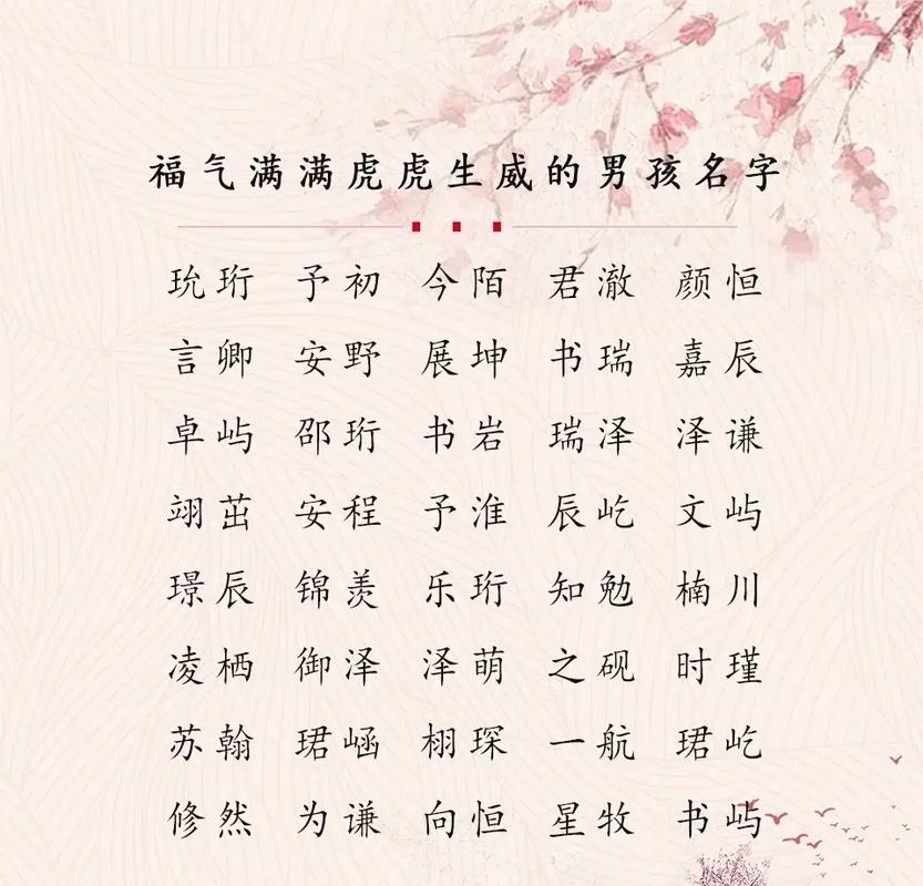 诗经取男宝宝名字大全