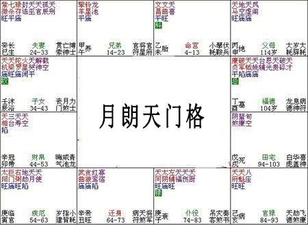 月朗天门格是什么命格,紫微斗数真正有钱人