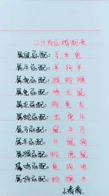 十二生肖的爱情禁忌
