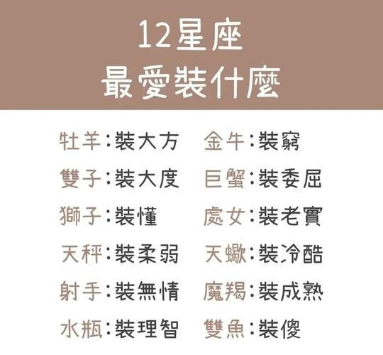 生活中在朋友面前爱装大方的五大星座