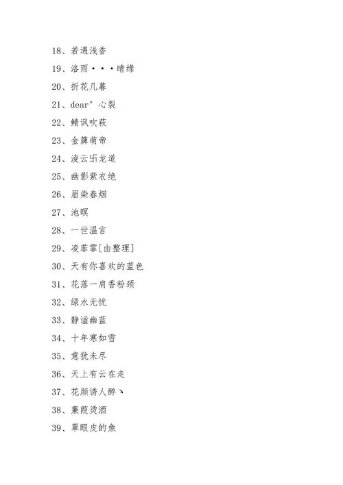 名字好听的区