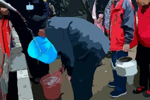 梦见用盆接水