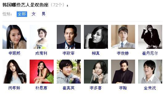 双鱼座男明星喜欢女人