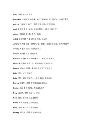 淼英文名字女孩