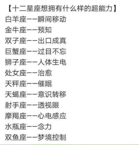 有预知能力的星座