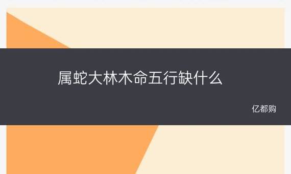 33岁属蛇的五行什么命