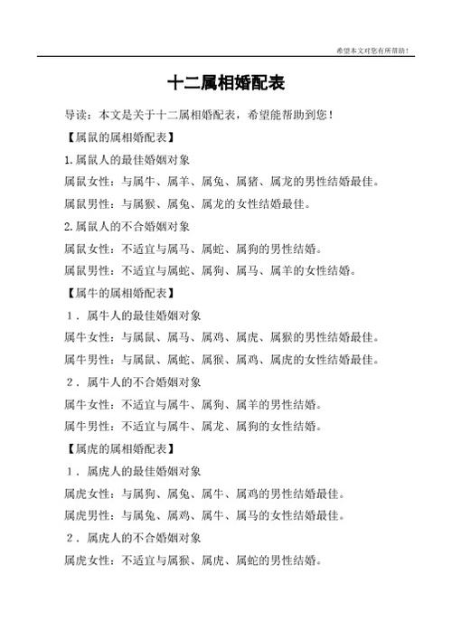 生肖鼠:属鼠女人的属相婚配表