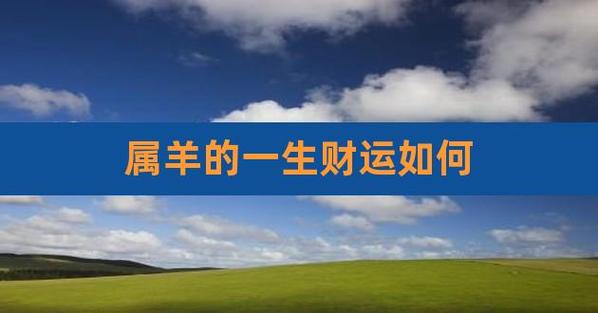 属羊人2021年8月财运财气好吗