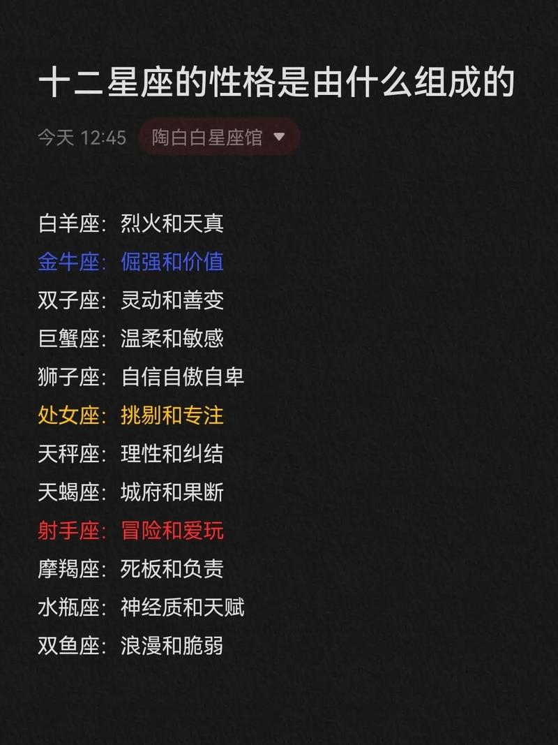 十二星座属于什么男神