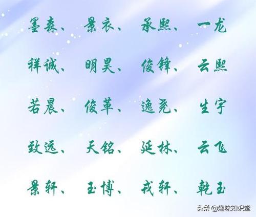 牛年缺木缺火的男孩名字大全阳光帅气的