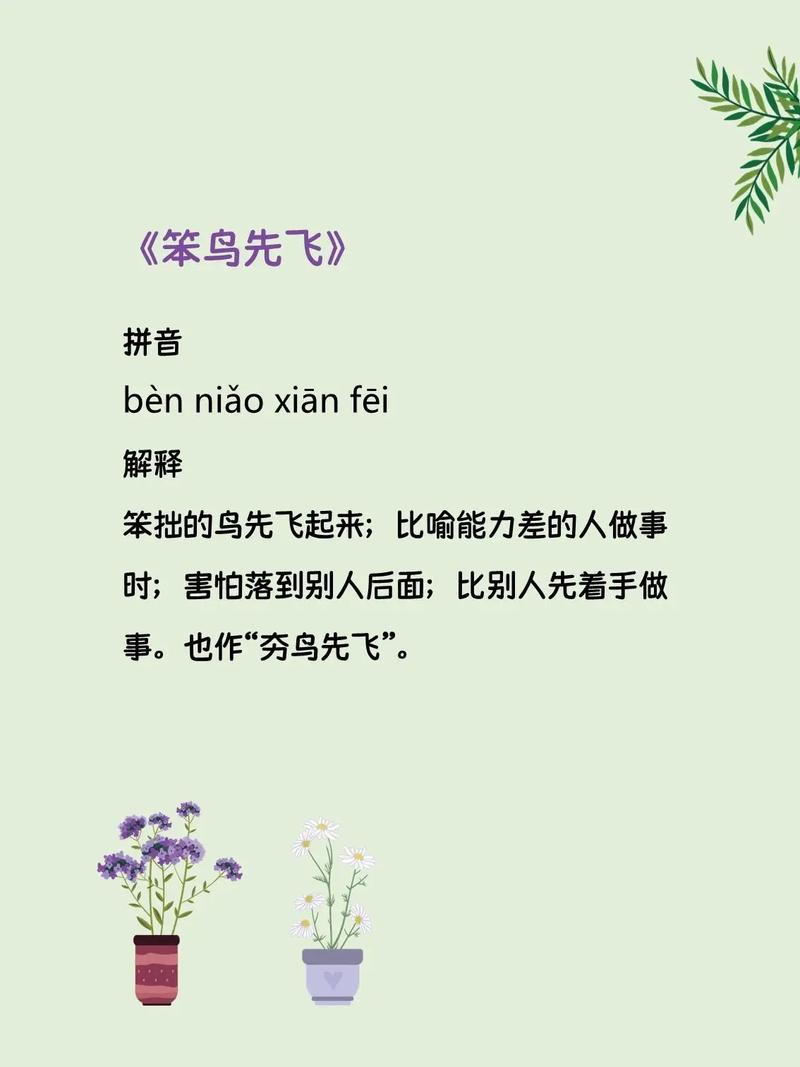笨鸟先飞五行吉凶_笨鸟先飞成语故事