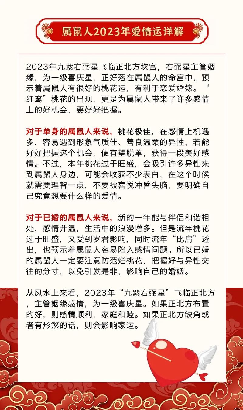 生肖鼠2023年婚姻运势