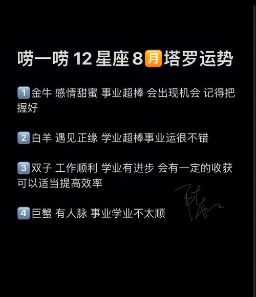 八月二十九号星座分析