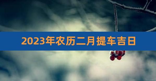 2023年2月提车黄道吉日
