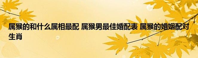 属猴的男人都有哪些优点?