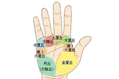 手相掌丘看你挣多少钱