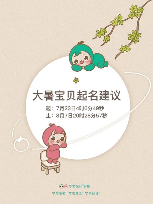 大暑节气出生宝宝如何起名?
