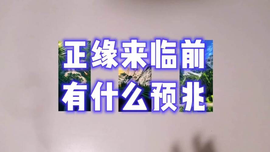 正缘来临 正缘来临的第一个征兆
