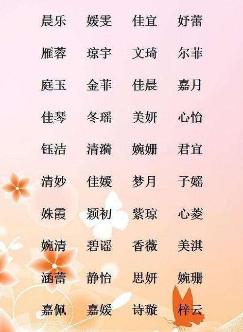 姓张的女名两字