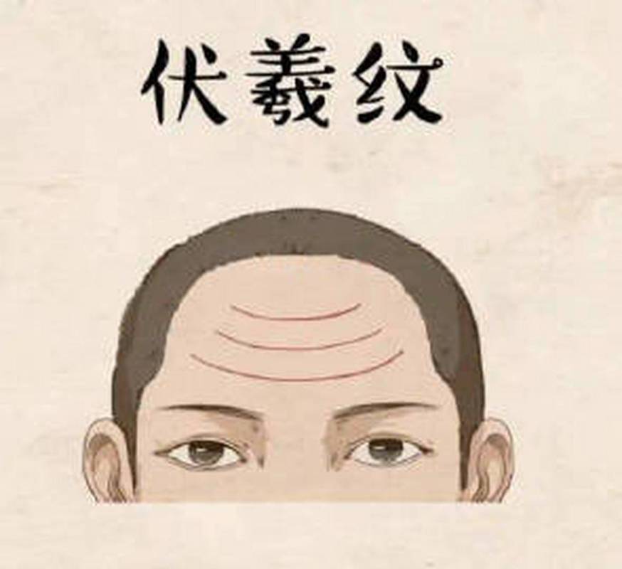 额头有三横纹为上相