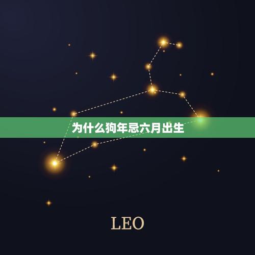 为什么狗年忌六月出生