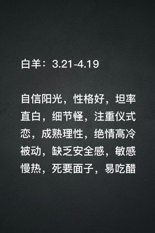 白羊座男生性格剖析